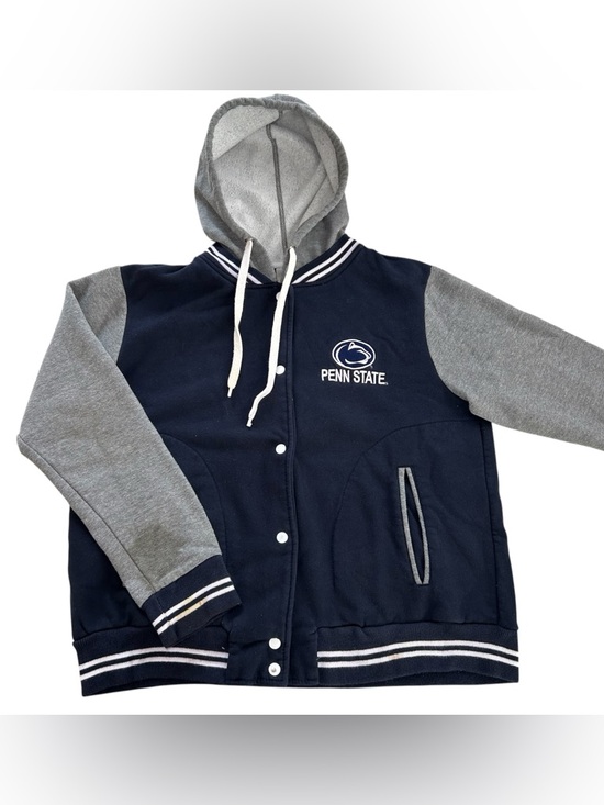 MV Sport Tops - MV Sport Penn State University Button-Up Varsity Hoodie Sweatshirt Women’s 2XL